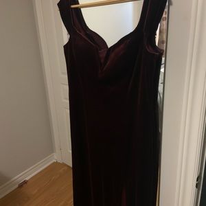 Burgundy formal, bridesmaid dress